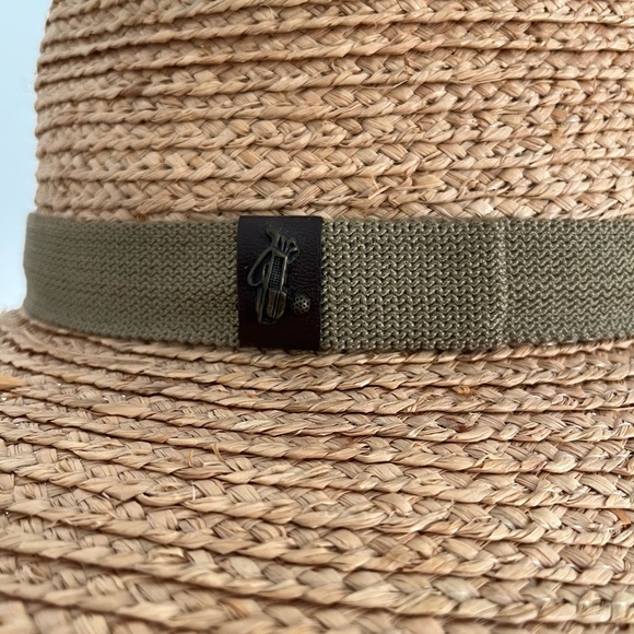 Scala-Driver Raffia Straw Golf Gambler Hat-L/Xl